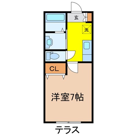 ニューひさごハイツBの物件間取画像